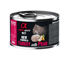 Консерва для котів ALPHA SPIRIT Turkey with Pear з індичкою та свіжими грушами as969206 фото