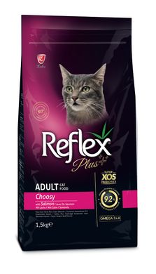 Сухой корм для привередливых котов Reflex Plus Choosy Adult Cat Food with Salmon с лососем RFX-309 фото
