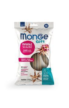 Ласощі для собак Monge Gift Dog Puppy and Junior Medium & Maxi свинина з коренем кігтя диявола Monge_70085601 фото