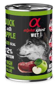 Консерва для собак ALPHA SPIRIT Duck with Green Apple з качкою та зеленими яблуками as969985 фото