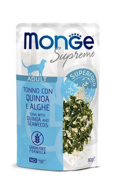 Влажный корм для кошек MONGE CAT Adult тунец с киноа и морскими водорослями Monge_70007795 фото