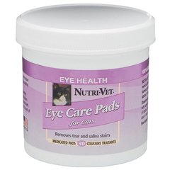 Вологі серветки Nutri-Vet Tear Stain Removal для догляду за очима котів 60745 фото