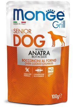 Влажный корм для собак Monge Dog Wet GRILL утка Monge_70013185 фото