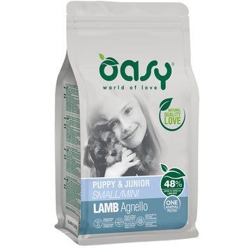 Сухой холистик корм для щенков OASY OAP PUPPY Small/Mini ягненок oasy_3017348452 фото