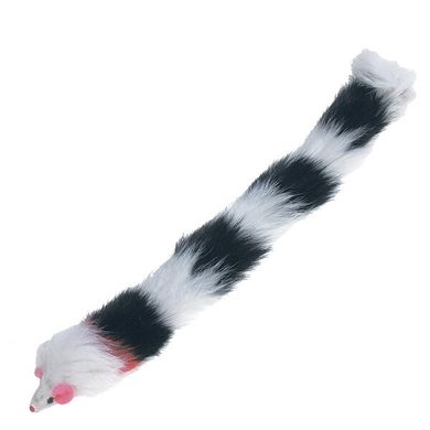 Игрушка-мышка с длинным меховым хвостом для кошек Flamingo MOUSE MULTICOLOR 502225 фото
