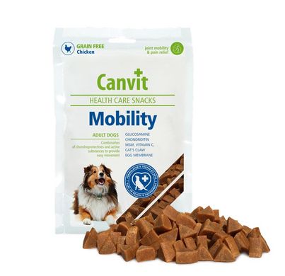 Ласощі для собак Canvit Mobility для поддежкі і відновлення опорно-рухового апарату, 200 г 83445 фото