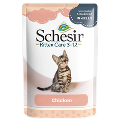 Натуральные консервы в желе для котят Schesir Kitten Care Chicken с курицей 171047 фото