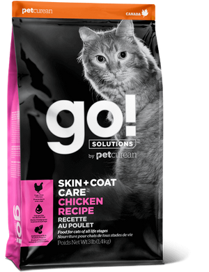 Сухий корм для кошенят і котів GO! Solutions Skin + Coat Care Chicken Recipe з куркою, фруктами і овочами 127-1603 фото