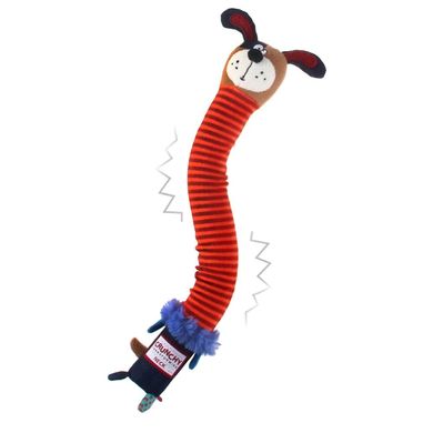 Іграшка для Собак Gigwi Crunchy Neck з хрусткими трансформуючоюся Шиєю і пищалкою Собака 30 см Gigwi6529 фото
