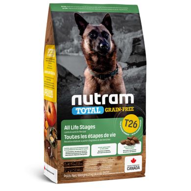 T26 Nutram Total Grain-Free Lamb & Lentils - беззерновой холистик корм для собак и щенков (ягненок/чечевица), цена | Фото