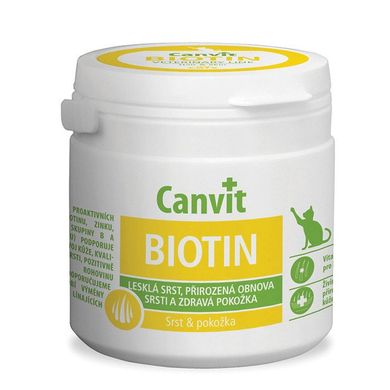 Витаминный комплекс для котов Canvit Biotin, 100 г, 100 шт. 80356 фото