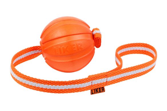 Мячик на ленте для собак Liker Line 6286 фото