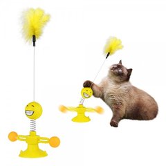 Іграшка для Котів Bronzedog Petfun Пружина на Присосці, що обертається 33 х 17 см 0117 фото
