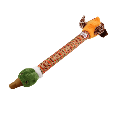 Іграшка для Собак Gigwi Crunchy Neck з хрусткою трансформуючуюся Шиєю і Двома пищалками Качка 44 см Gigwi6625 фото