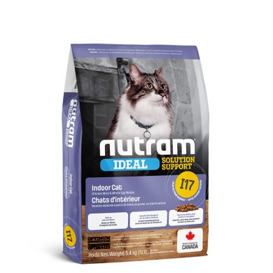 I17 Nutram Ideal Solution Support Indoor - холістік корм для домашніх котів (курка) I17_(340g) фото