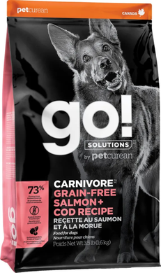 Сухой корм для собак с лососем и треской GO! Carnivore Grain Free Salmon + Cod Dog Formula FG00036 фото