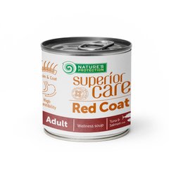 Суп для собак з рудим забарвленням шерсті NP Superior Care Red Coat All Breeds Adult Salmon and Tuna з лососем та тунцем, 140мл KIKNPSC63361 фото
