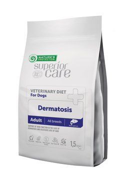 Сухий беззерновий корм для здоров'я шкіри, шерсті собак Nature's Protection Superior Care Veterinary Diet Dermatosis Salmon Adult All Breeds з лососем NPSCVET47580 фото