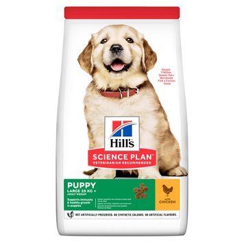 Сухий корм для цуценят великих порід HILL&rsquo;S SCIENCE PLAN Puppy Large Breed з куркою Hills_604386 фото
