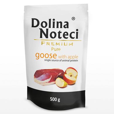 Пауч Dolina Noteci Premium Pure для собак алергіків з гускою та яблуком DN 500 (908) фото