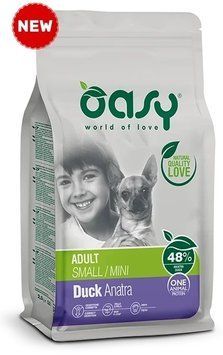 Сухой холистик корм для собак OASY DOG OAP ADULT Small/Mini утка oasy_4329511244 фото