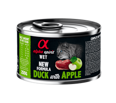 Консерва для котів ALPHA SPIRIT Duck with Green Apple з качкою та яблуками as311490 фото