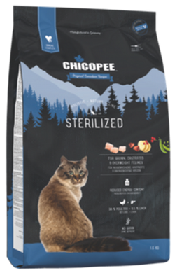 Сухий корм для стерилізованих котів і котів Chicopee HNL Cat Sterilized 018159 фото