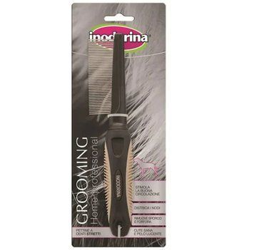 Расческа для собак с узкими зубьями Inodorina Pettine Denti Stretti 650.0100.003 фото