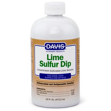 Антимікробний і антипаразитарний засіб Davis Lime Sulfur Dip для собак і котів LSDR50 фото