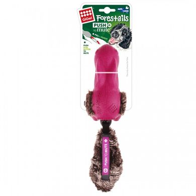 Іграшка для Собак Gigwi Forestails Кролик з Плюшевим Хвостом і звуком, що відключається Рожевий 30 cм Gigwi6450 фото