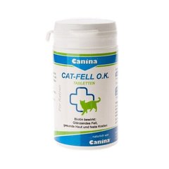 Витамины для кошек Canina «Fell O.K.» (для кожи и шерсти), цена | Фото