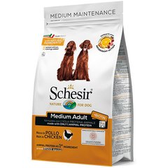 Cухой монопротеиновый корм для собак средних пород Schesir Dog Medium Adult Chicken, цена | Фото