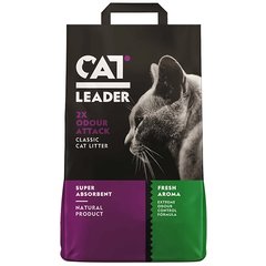 Супер впитывающий наполнитель Cat Leader Classic 2xOdour Attack Fresh в кошачий туалет 801991 фото