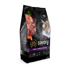 Сухий корм для стерилізованих котів Savory Fresh Lamb & Chicken з ягням і куркою 30105 фото