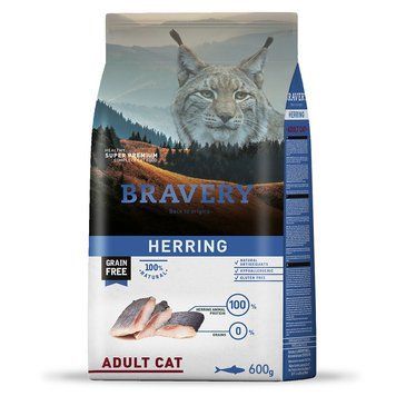 Сухий корм для кішок BRAVERY Herring Adult Cat з оселедцем 04GA000600.0007.0032 фото