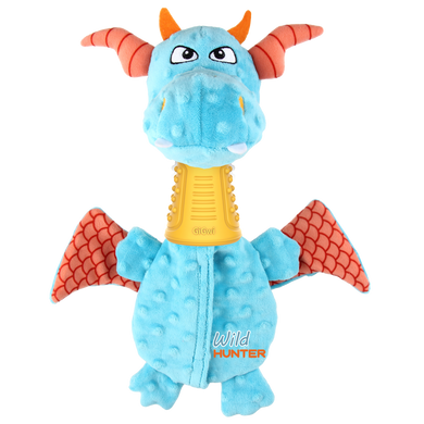 Іграшка для Собак Gigwi Плюшевий Дракон з Гумовою шиєю і пищалкою 35 см Gigwi8480 фото
