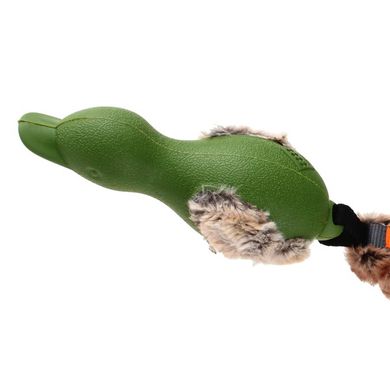 Іграшка для Собак Gigwi Forestails Качка з Плюшевим Хвостом і звуком, що відключається Зелена 30 cм Gigwi6213 фото