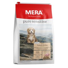 Сухий беззерновий корм для дорослих собак дрібних порід MERA ps Mini Truthahn&Reis з індичкою та рисом Mera_057681 - 7626 фото