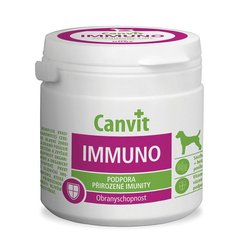 Добавка для зміцнення імунітету собак Canvit IMMUNO, 100 г, 100 шт. 80354 фото