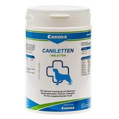 Витаминно-минеральный комплекс для взрослых собак Canina «Caniletten» 500 таблеток, 1 кг (витамины и минералы) 120314 AD фото