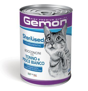 Влажный корм для кошек GEMON Cat Adult тунец и океаническая рыба Gemon_70300742 фото