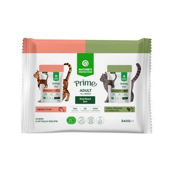 Сет влажного корма для стерилизованных кошек Nature's Protection Prime Sterilised Cats Set Adult,&nbsp;4x85 г NPPR47919 фото