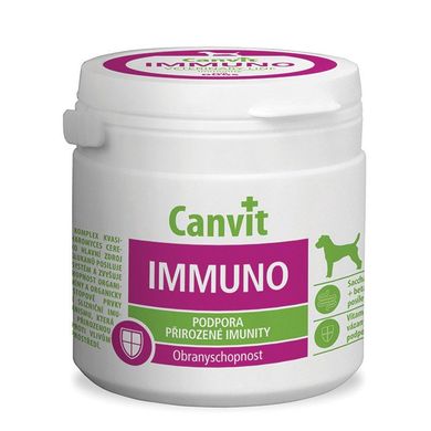 Добавка для укрепления иммунитета собак Canvit IMMUNO, 100 г, 100 шт. 80354 фото