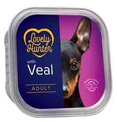 Вологий корм для дорослих собак з телятиною Lovely Hunter Adult Veal 150 г LHU45444 фото