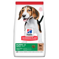 Сухий корм для цуценят середніх порід HILL’S SCIENCE PLAN Puppy Medium з ягням і рисом Hills_604270 фото