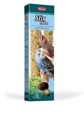 Дополнительный корм для волнистых попугаев и маленьких экзотических птиц Padovan Stix Herbs Cocorite/Esotici PP00141 фото