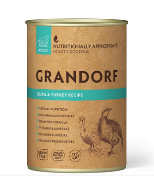 Влажный корм для собак Grandorf QUAIL & TURKEY с мясом перепела и индейкой GR70608 фото
