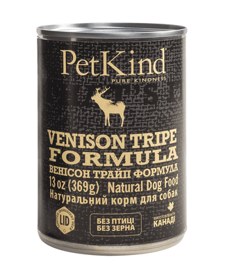 Консерва для собак PETKIND VENISON TRIPE FORMULA с говядиной, рубцом и олениной, 369 г 85637 фото