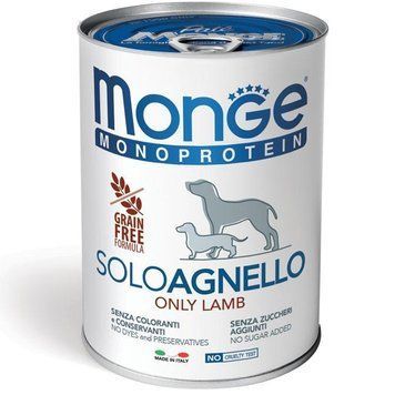 Влажный корм для собак Monge Dog SOLO 100% ягненка Monge_70014236 фото