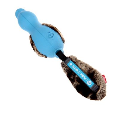 Іграшка для Собак Gigwi Forestails Качка з Плюшевим Хвостом і звуком, що відключається Синя 30 cм Gigwi6211 фото